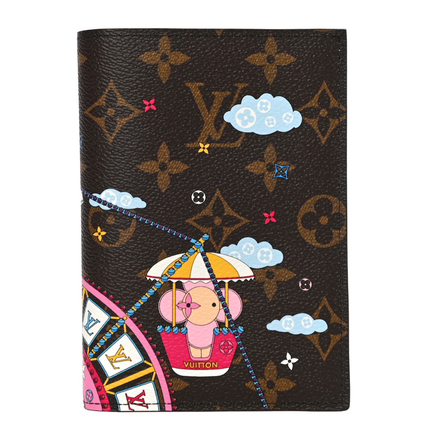Louis Vuitton Monogram 2020 Christmas Animation Big Wheel Passport Cover Rose Ballerine 1 of 10