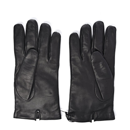 Gucci Nappa Bee Embossed Gloves 9 Medium Black 2 of 4