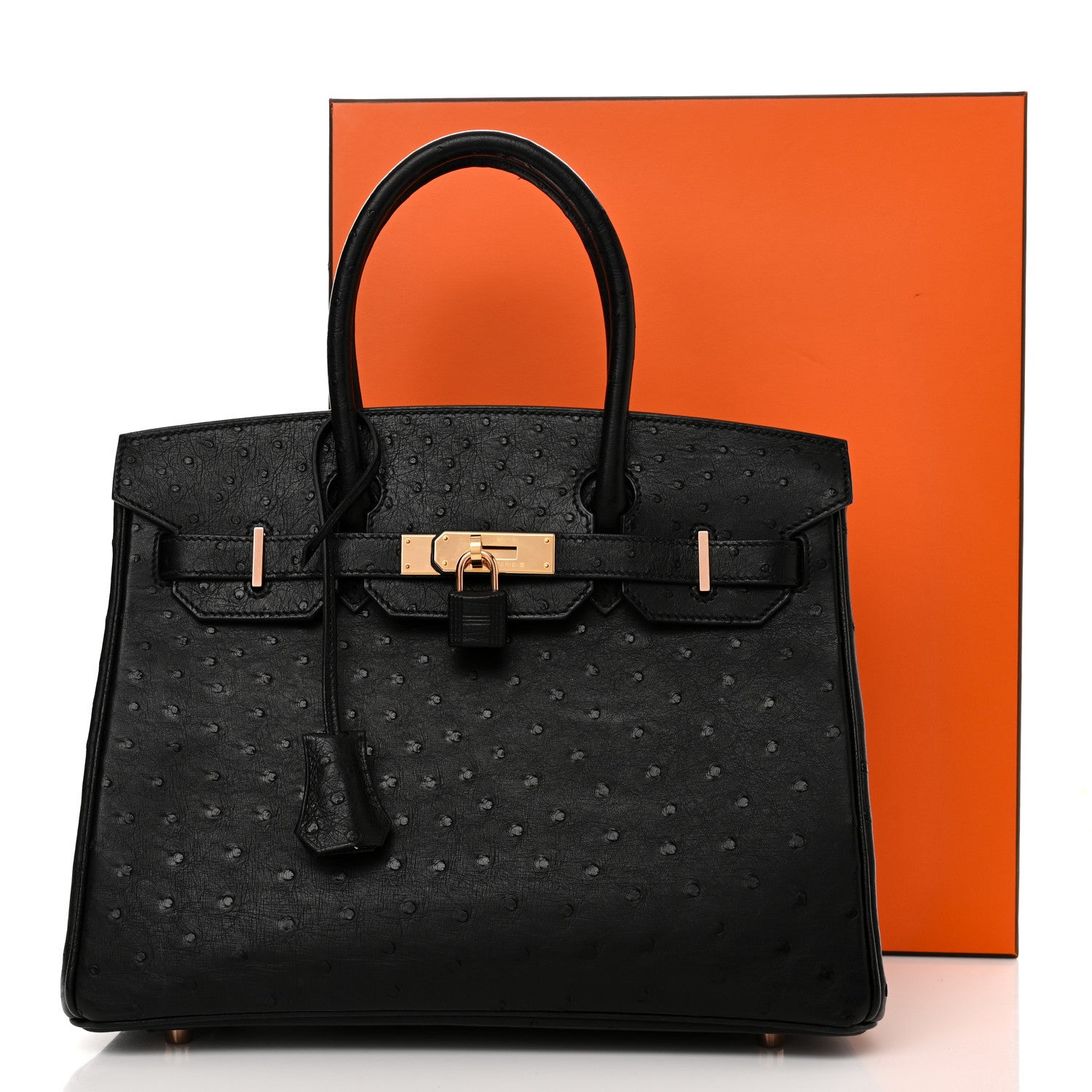Hermes Ostrich Birkin 30 Black 16 of 16