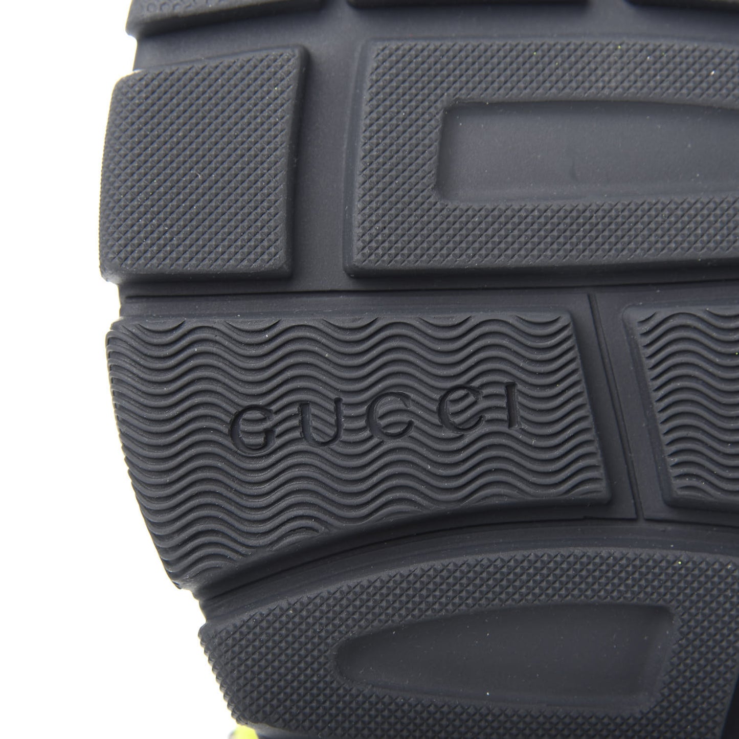 Technical Canvas Calfskin Studded Mens Aguru Sandals 8 Neon Yellow