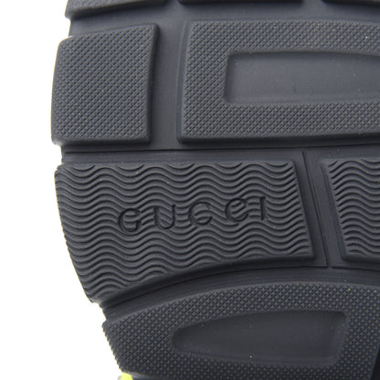 Gucci Technical Canvas Calfskin Studded Mens Aguru Sandals 8 Neon Yellow 9 of 11