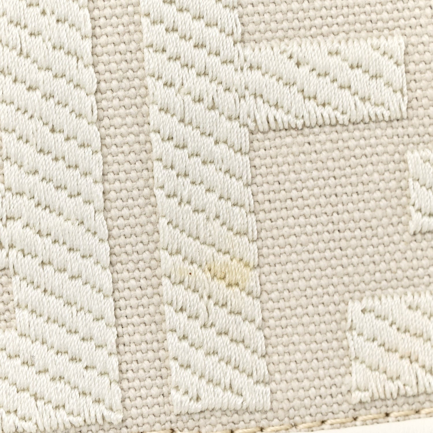Fendi Canvas Vitello King Extra Strap FF Embroidered Baguette White Ice 11 of 13