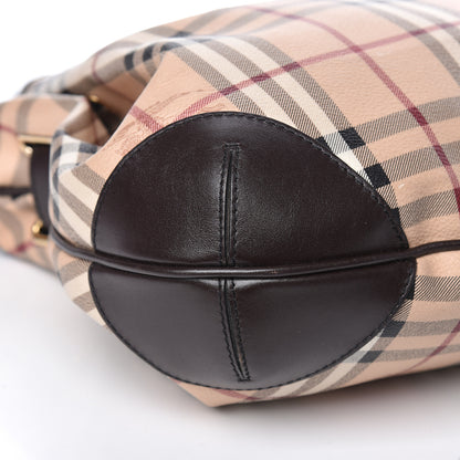 Burberry Haymarket Check Medium Willenmore Hobo Chocolate 8 of 14