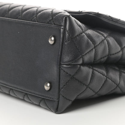 Chanel Caviar Quilted Small Coco Handle Flap Black 10 of 14