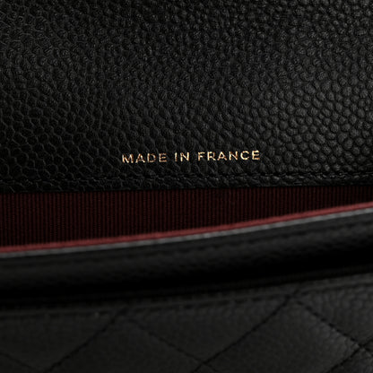 Chanel Caviar Quilted Flap Card Holder Wallet Black 14 of 18