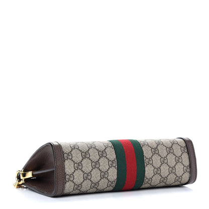 Gucci GG Supreme Monogram Web Small Ophidia Chain Shoulder Bag Brown 4 of 9