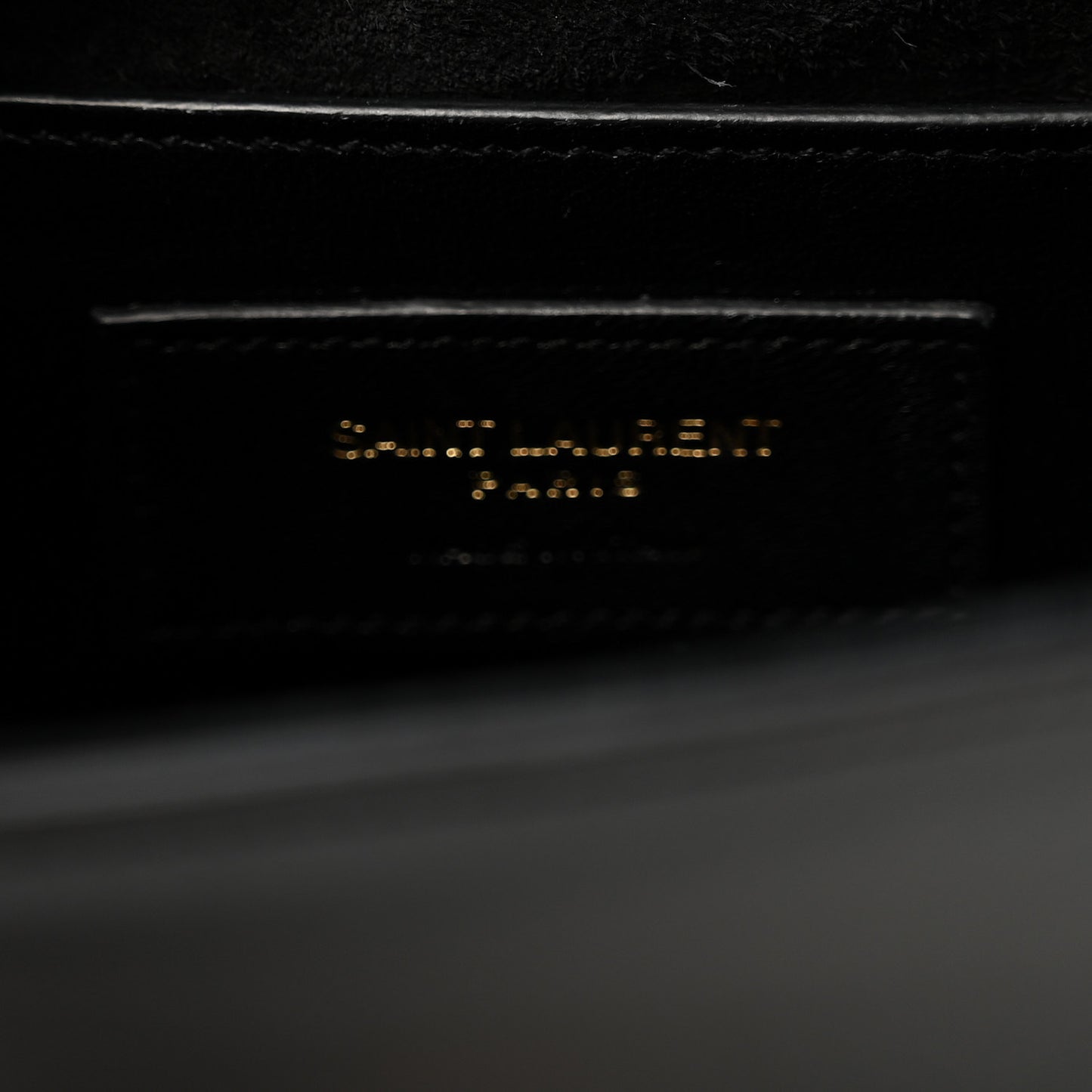 Patent Small Monogram Kate Satchel Black