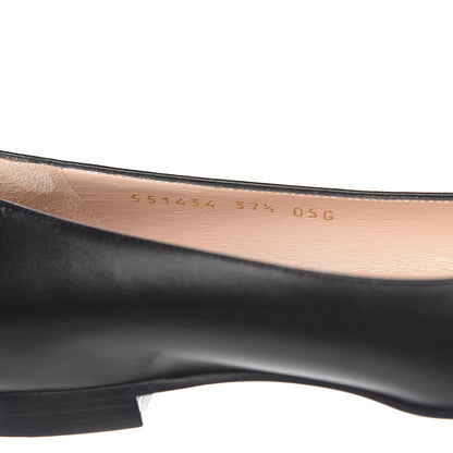 Gucci Malaga Kid Crystal Square G Madelyn Ballet Flats 37.5 Black 9 of 10