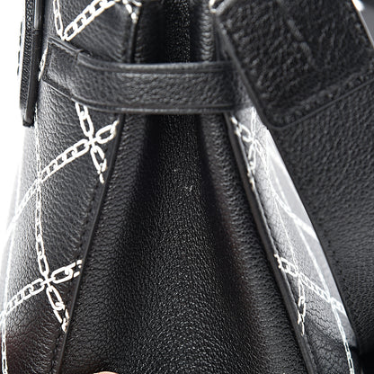 Burberry Goatskin Link Print Baby Banner Tote Black 11 of 11