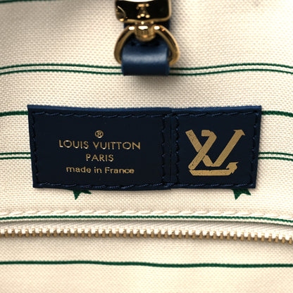 Louis Vuitton Jacquard Embroidered Tufted Monogram Hamptons Onthego GM Black 6 of 9