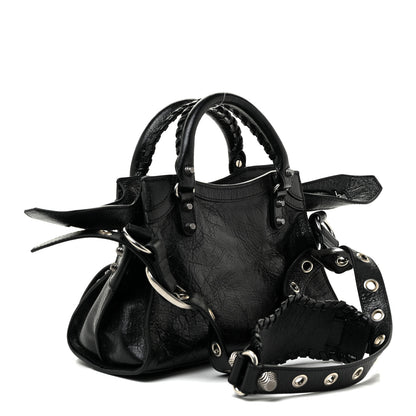 Balenciaga Agneau Arena Neo Cagole Handbag XS Black 2 of 8
