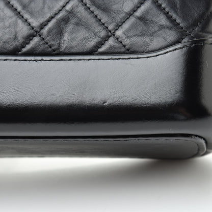 Chanel Aged Calfskin Quilted Small Gabrielle Hobo Black 11 of 13