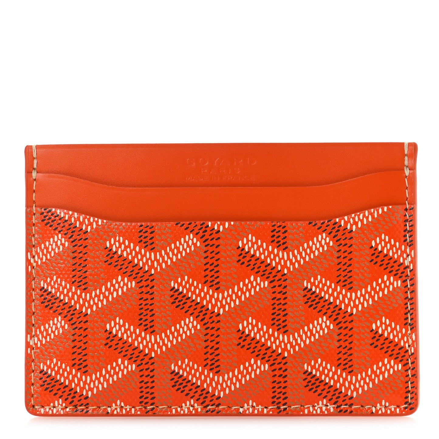 Goyardine Saint Sulpice Card Holder Orange