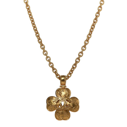 Chanel CC Pendant Chain Necklace Gold 1 of 4