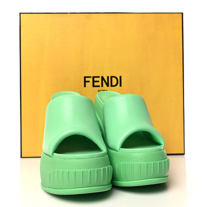Fendi Nappa Fashion Show Platform 140mm Slide Sandals 38 Bouquet 8 of 8