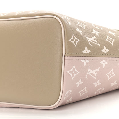 Louis Vuitton Empreinte Monogram Spring In The City Neverfull MM Kaki Beige Cream 10 of 10