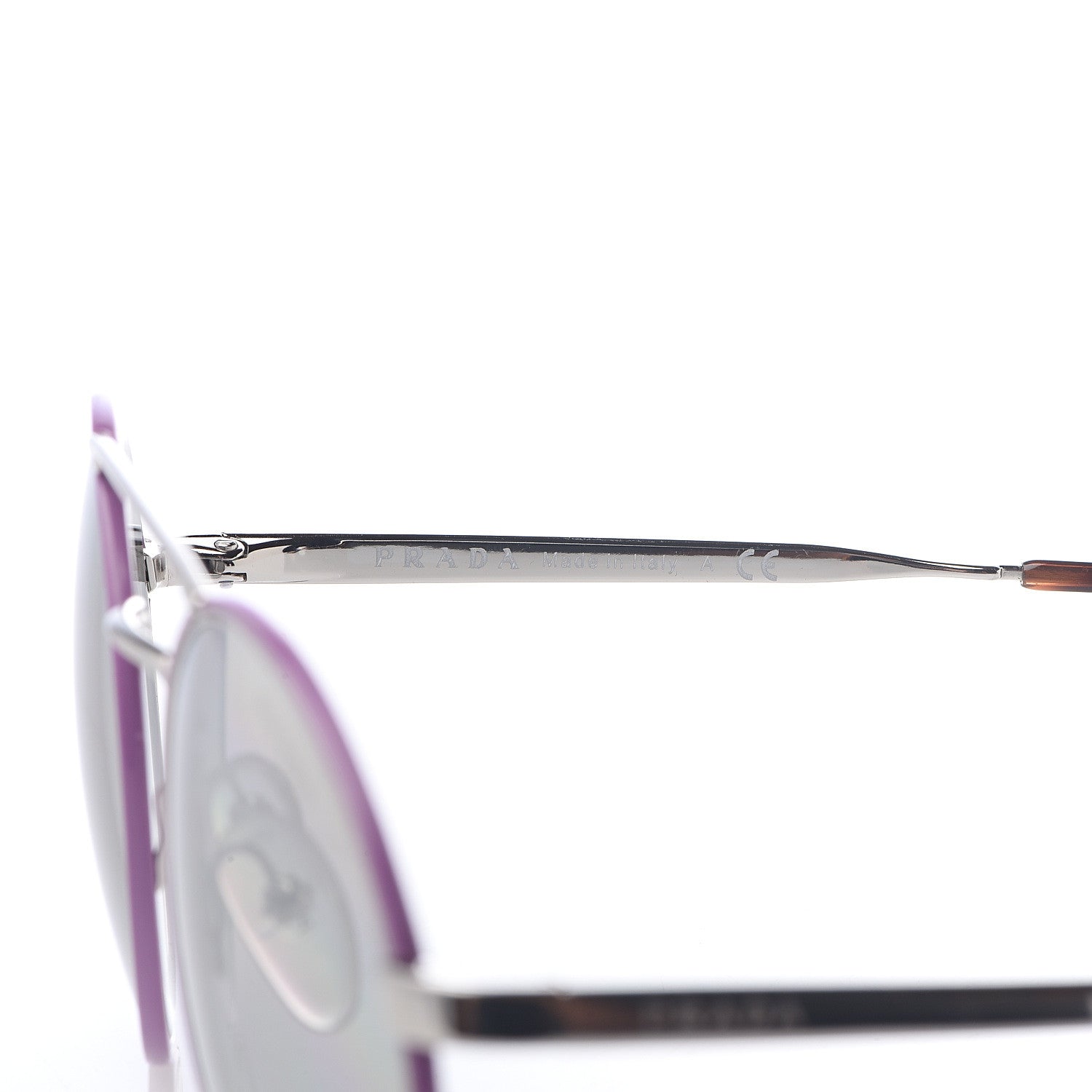 Prada Round Sunglasses SPR51S Purple 6 of 6