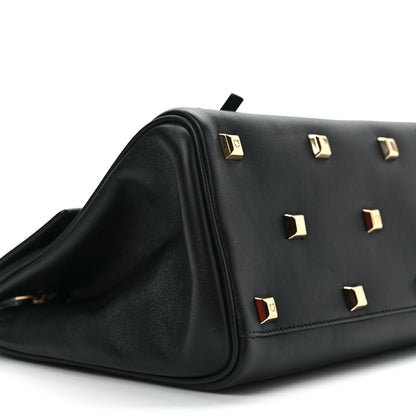 Salvatore Ferragamo Calfskin The Studio Bag Black 6 of 8