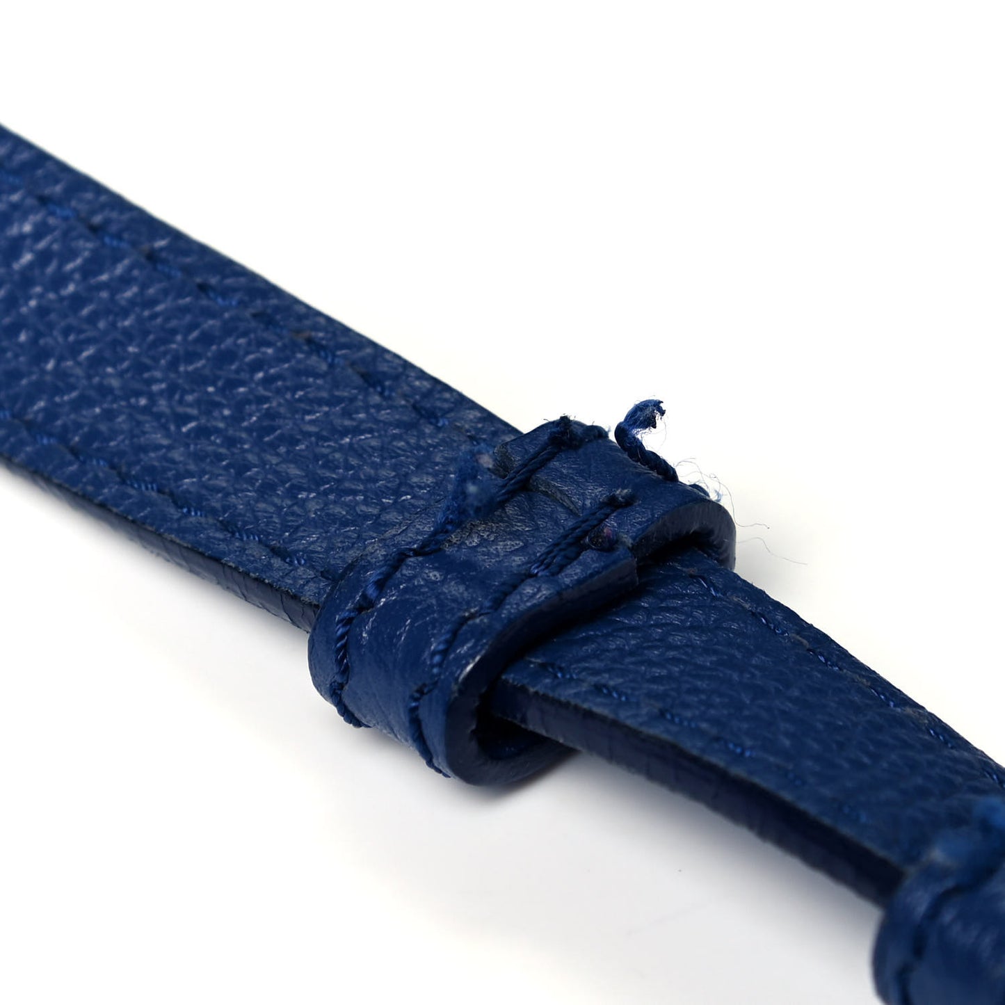 Pebbled Calfskin Small Skull Padlock Zip Around Tote Ultramarine