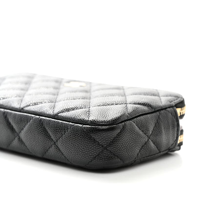 Chanel Caviar Quilted Small Clutch With Chain Black 11 of 12