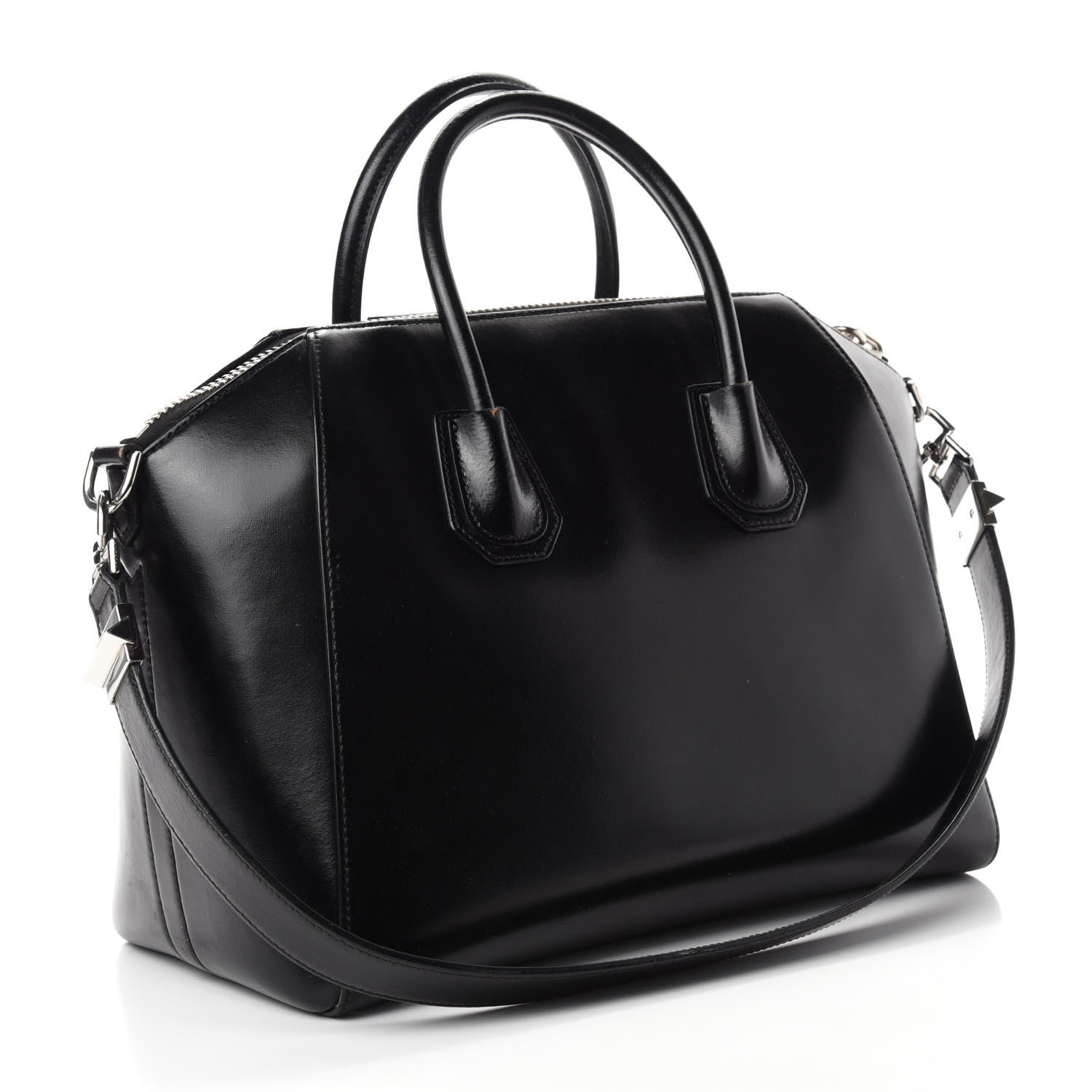 Givenchy Shiny Lord Calfskin Medium Antigona Black 3 of 19