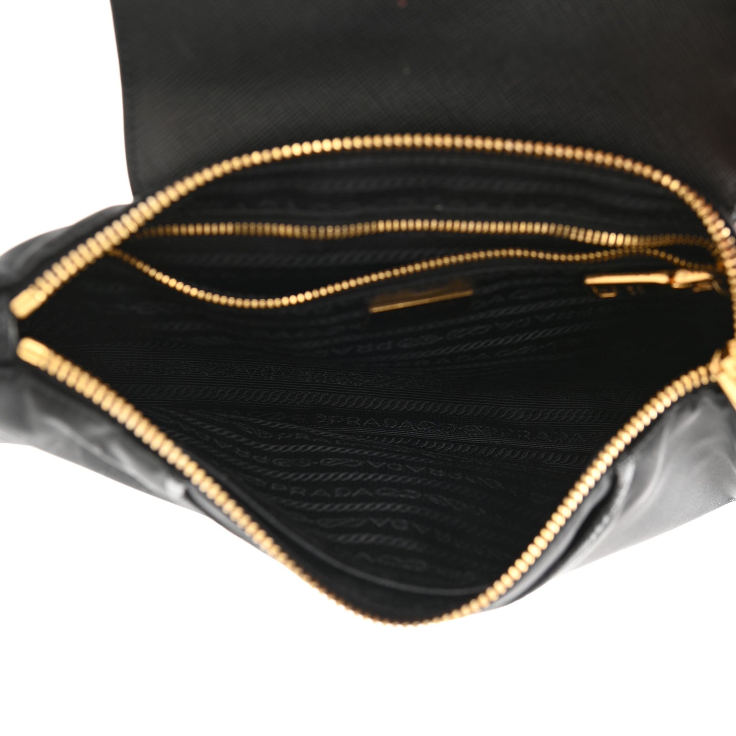 Tessuto Nylon Saffiano Crossbody Bag Black