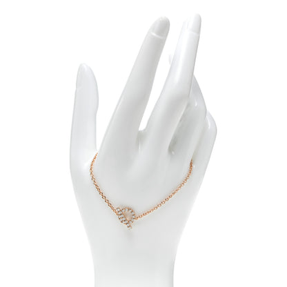 Hermes 18K Rose Gold Diamond Finesse Bracelet LG 2 of 5