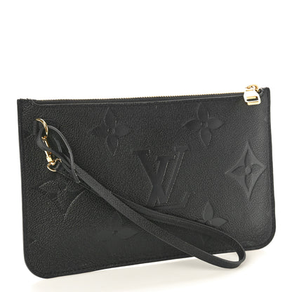 Louis Vuitton Empreinte Monogram Giant Neverfull MM Pochette Black 3 of 6