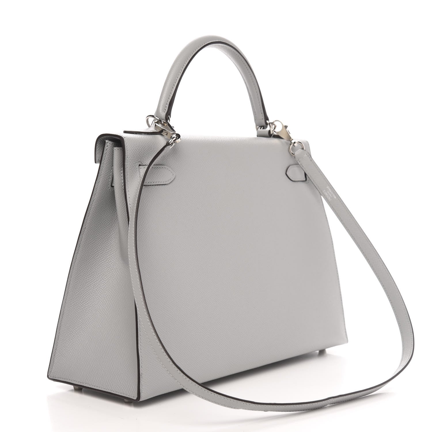 Hermes Epsom Kelly Sellier 32 Bleu Glacier 3 of 9