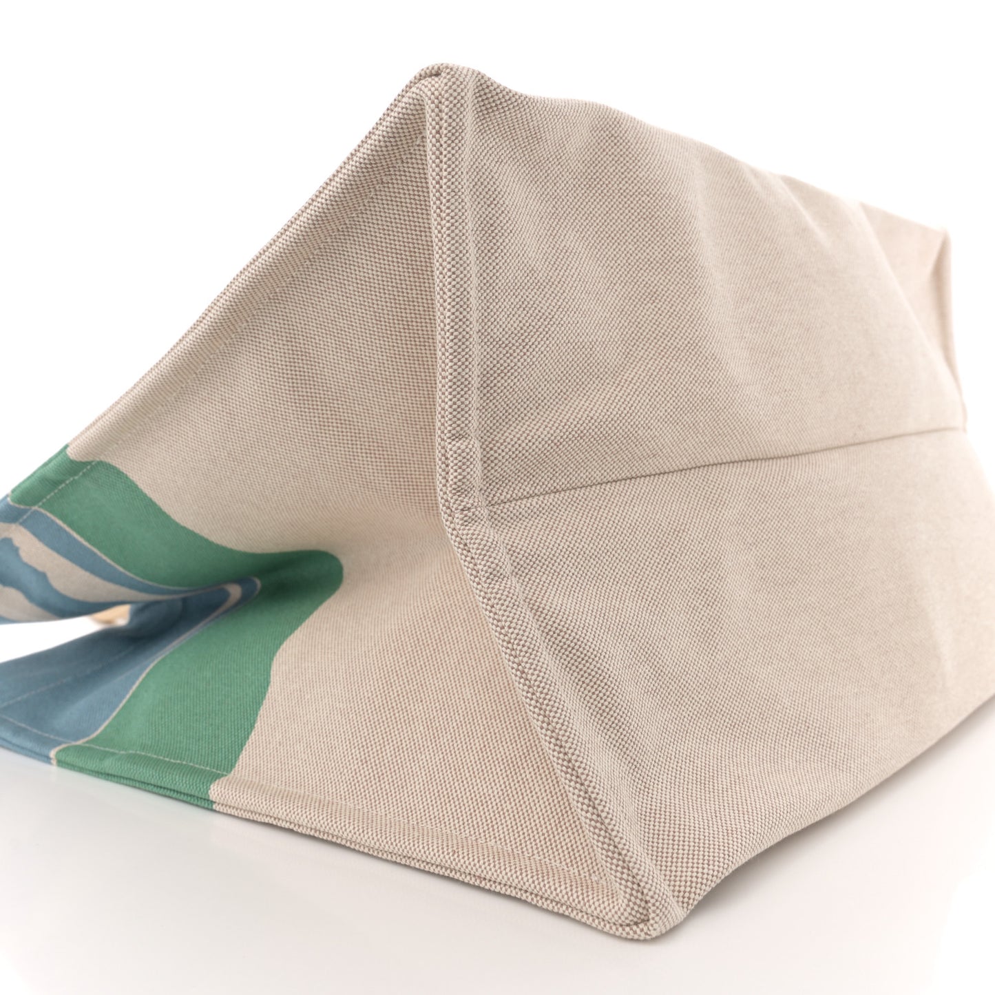H Canvas Printed Escale A La Plage Beach Bag Or