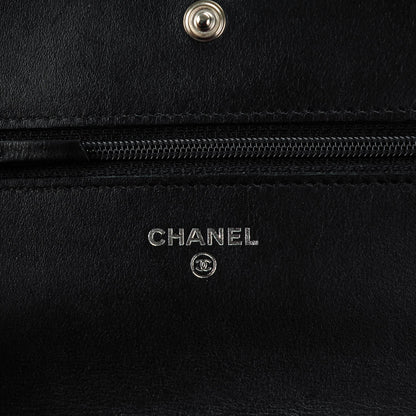 Chanel Caviar Timeless CC Wallet On Chain WOC Black 6 of 8