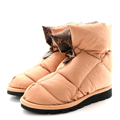 Louis Vuitton Nylon Monogram Pillow Comfort Ankle Boot 38 Beige 4 of 8