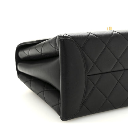 Chanel Lambskin Quilted Large Trendy Spirit Top Handle Bag Black 9 of 12