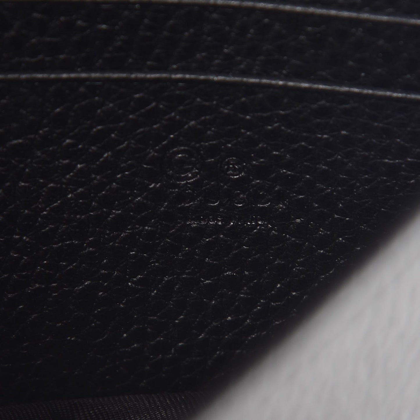 Dollar Calfskin Interlocking G Chain Wallet Black