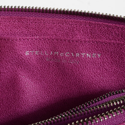 Stella McCartney Faux Leather Shaggy Deer Falabella Zip Wallet Pink 9 of 9