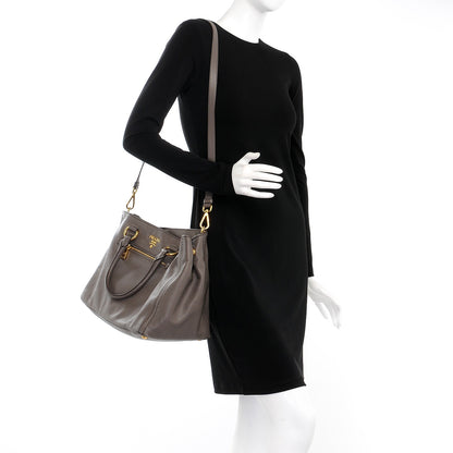 Prada Soft Calf Tote Bambu 2 of 12