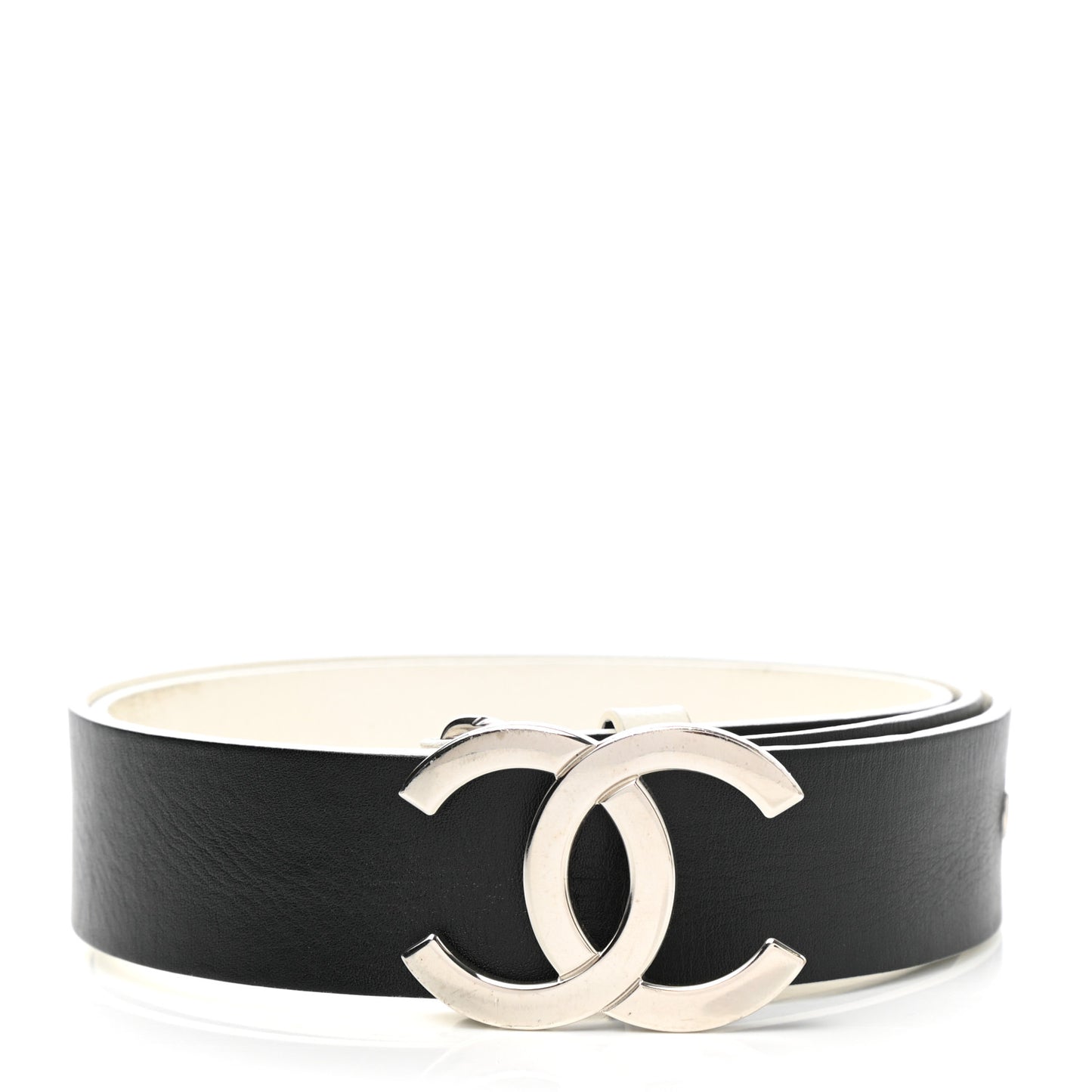 Calfskin CC Reversible Belt 100 40 White Black