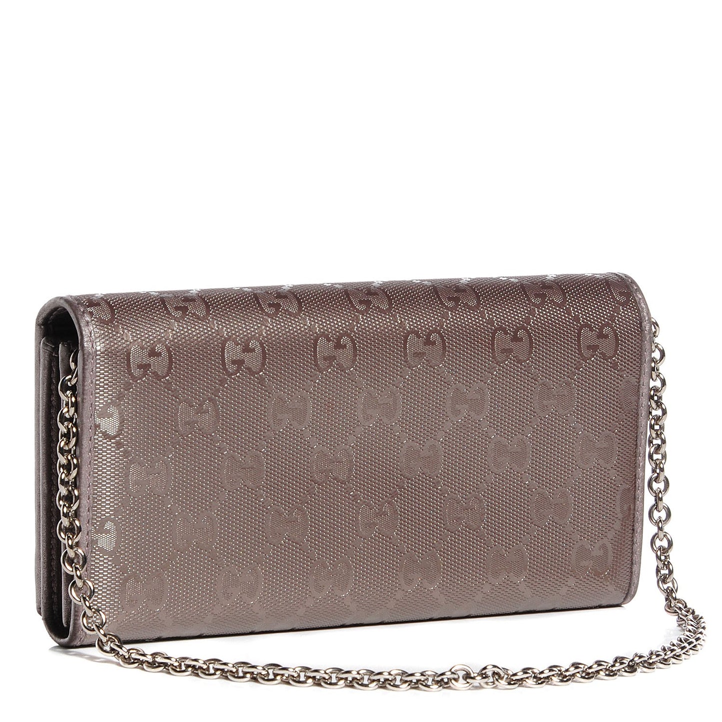 Imprime Monogram GG Pierce Chain Clutch Wallet Mauve