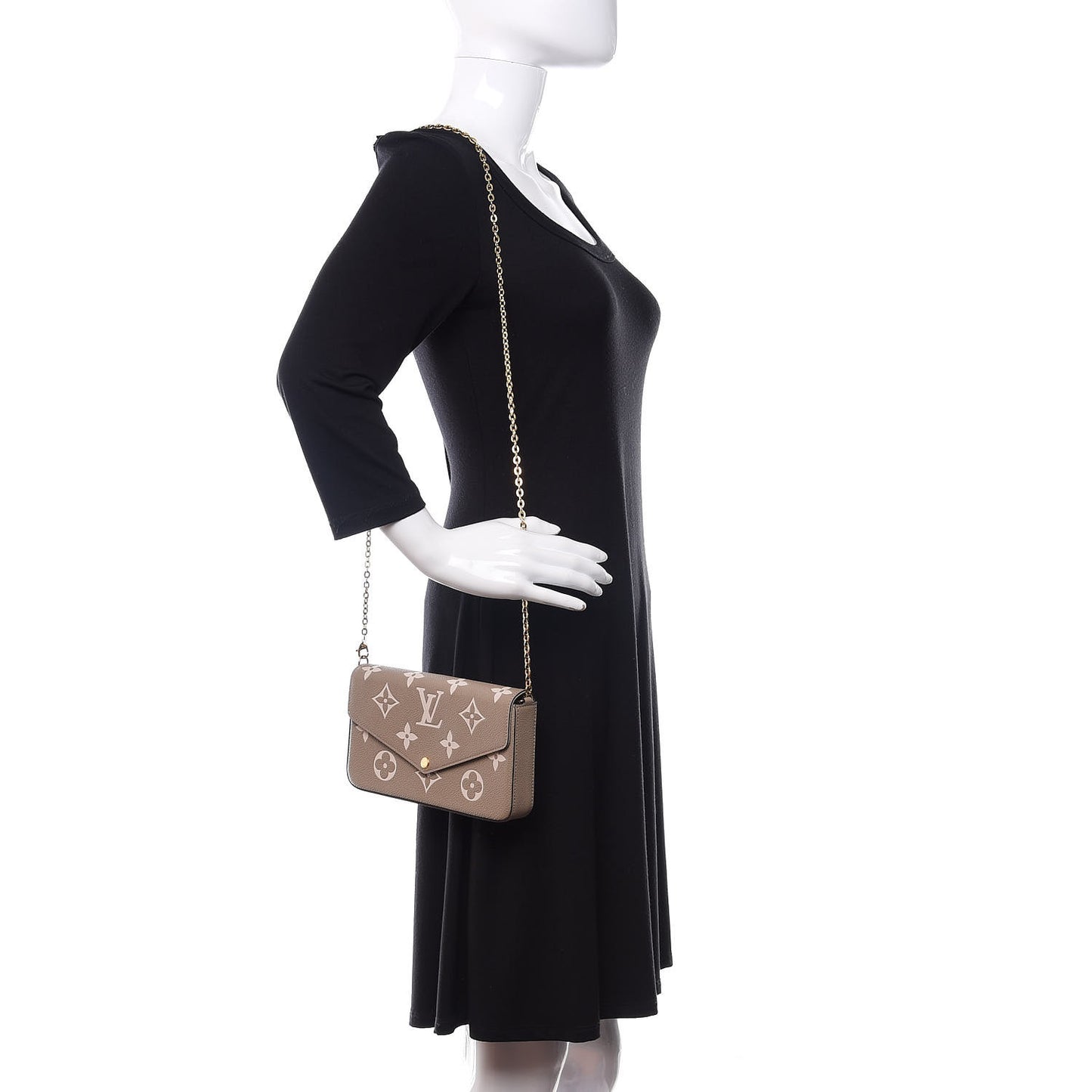 Empreinte Monogram Giant Felicie Pochette Tourterelle Creme