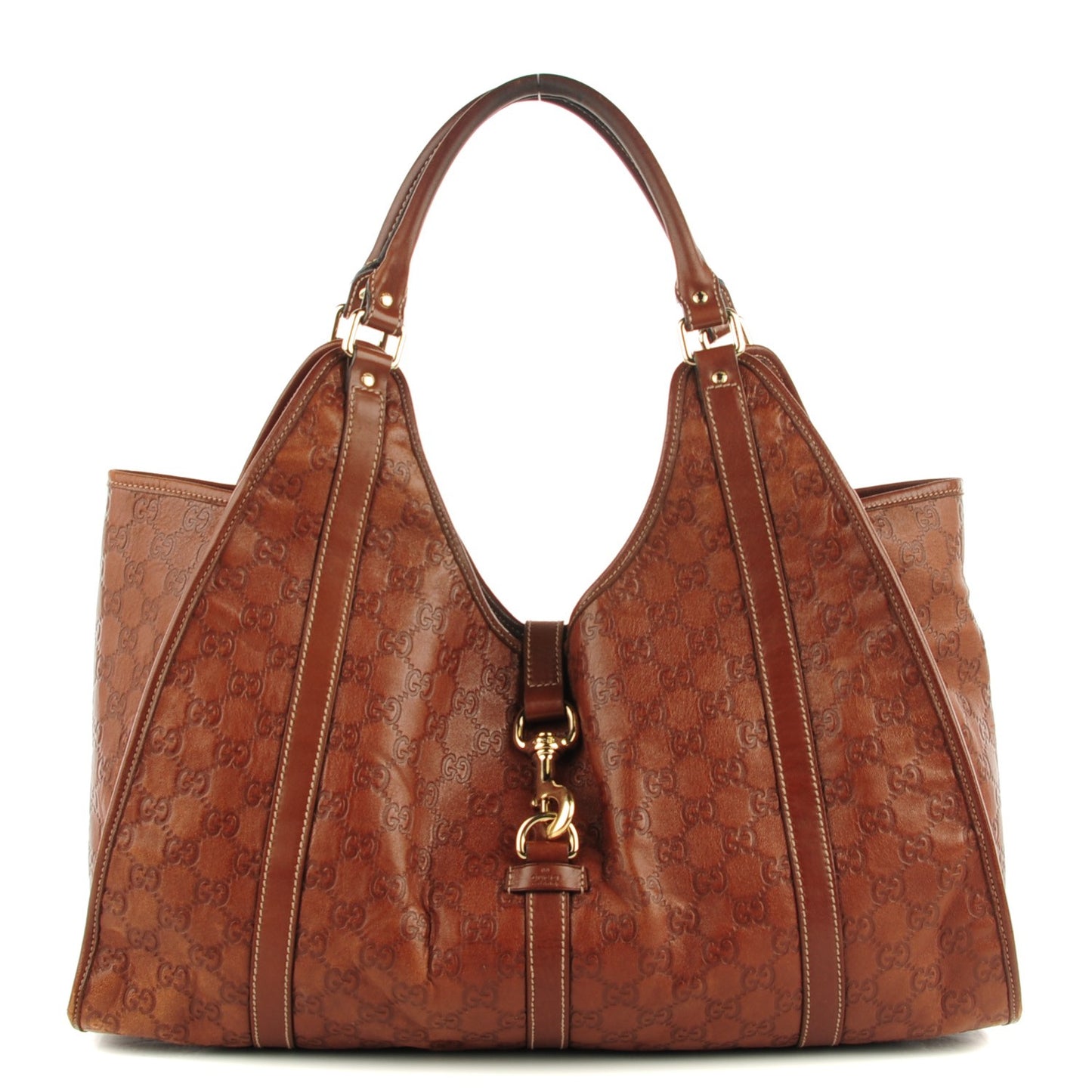 Guccissima Large Joy Shoulder Bag Brown