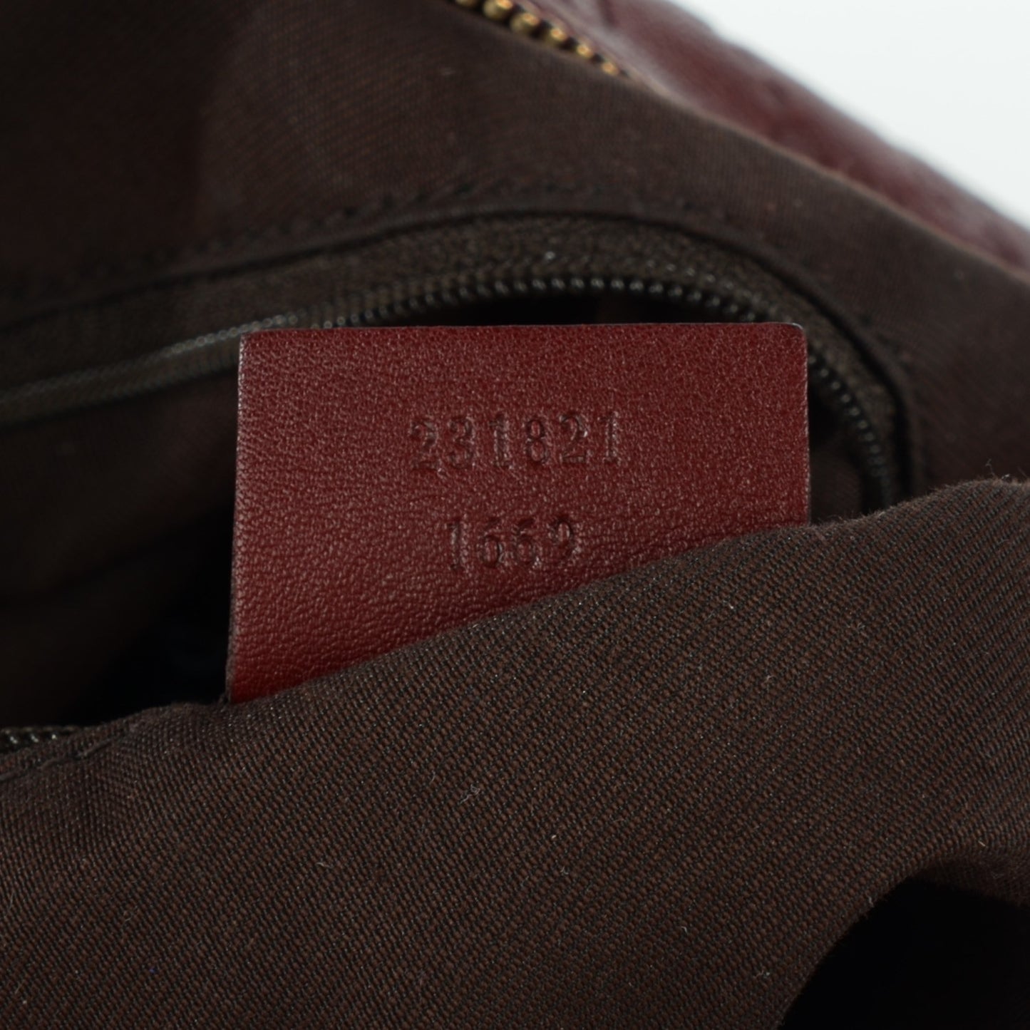 Guccissima Medium Horsebit Chain Hobo Bordeaux