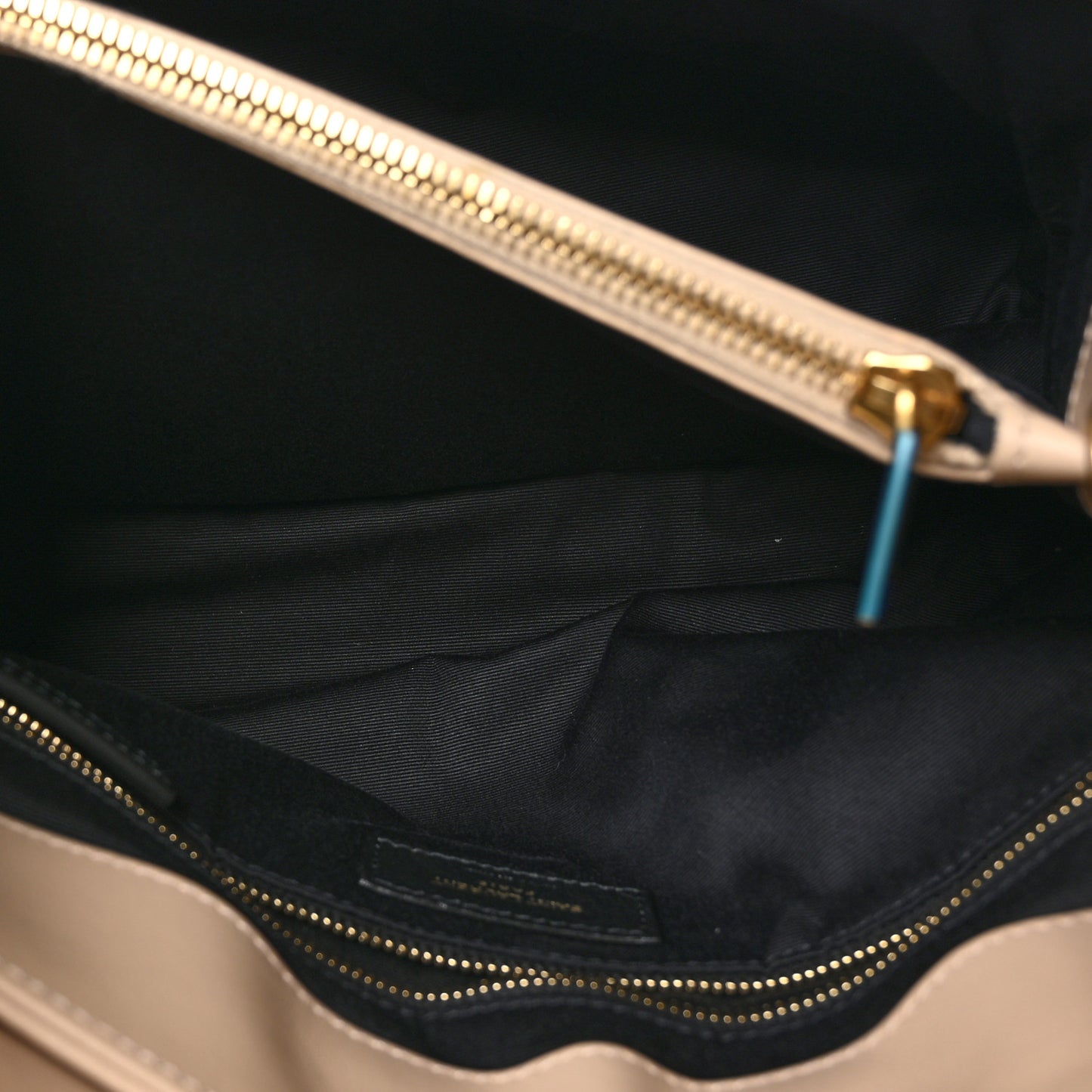 Calfskin Y Quilted Monogram Medium Loulou Chain Satchel Nude Powder