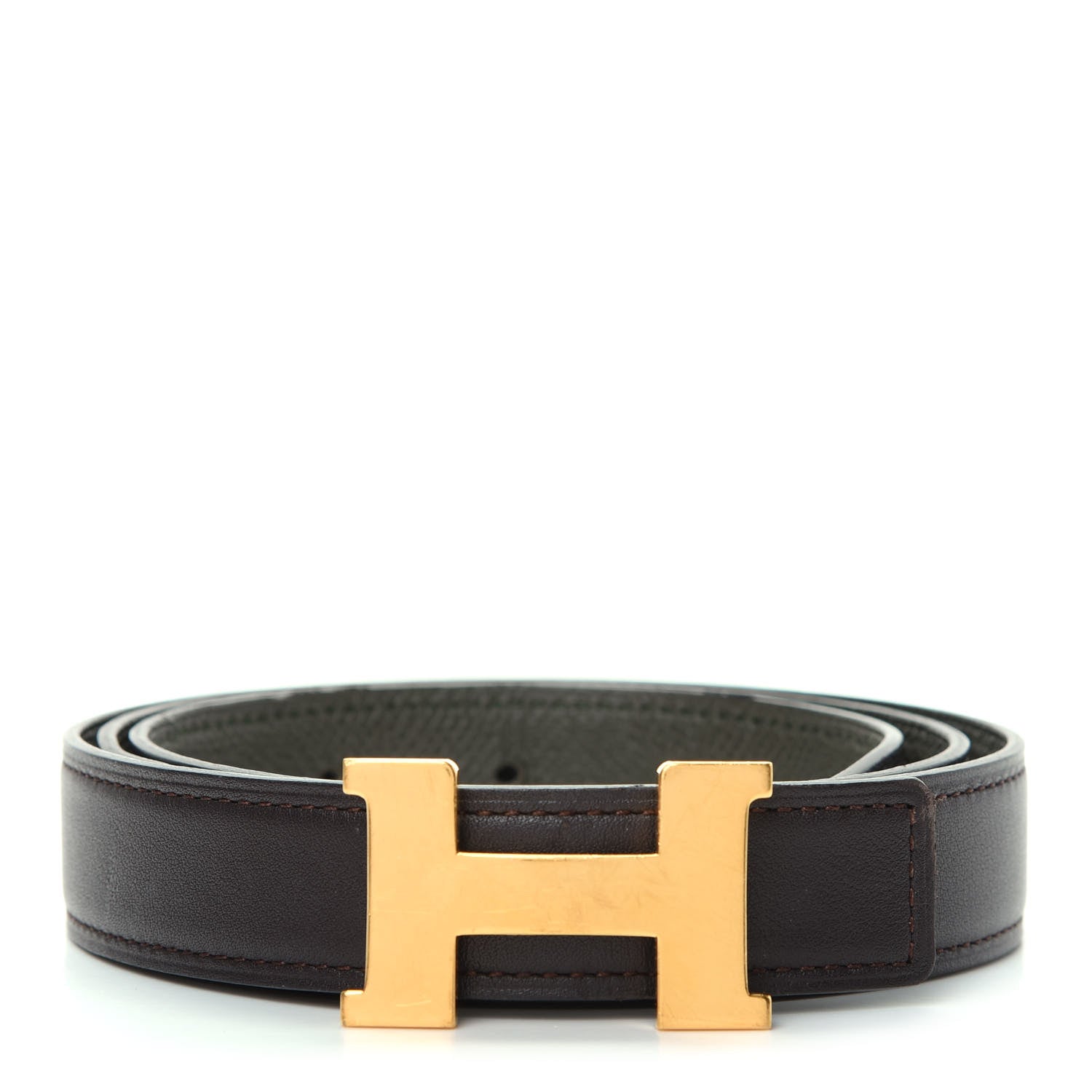 Hermes Swift Epsom 24mm Mini Constance H Belt 85 Chocolate 1 of 6