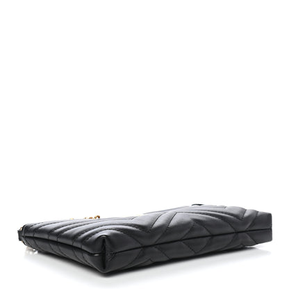 Gucci Calfskin Matelasse Mini GG Marmont Chain Bag Black 4 of 9