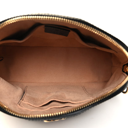 Gucci Calfskin GG Web Small Ophidia Dome Shoulder Bag Black 4 of 4