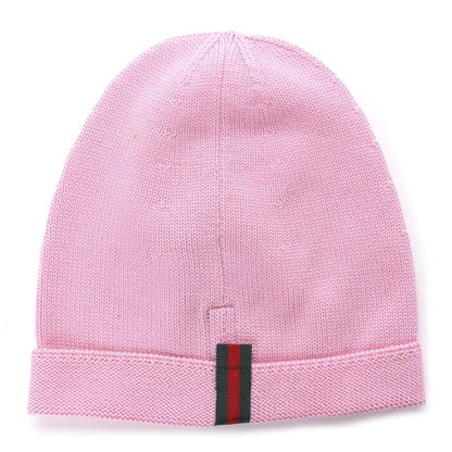 Gucci Wool Sequin Loved Beanie Hat L Pink 3 of 4