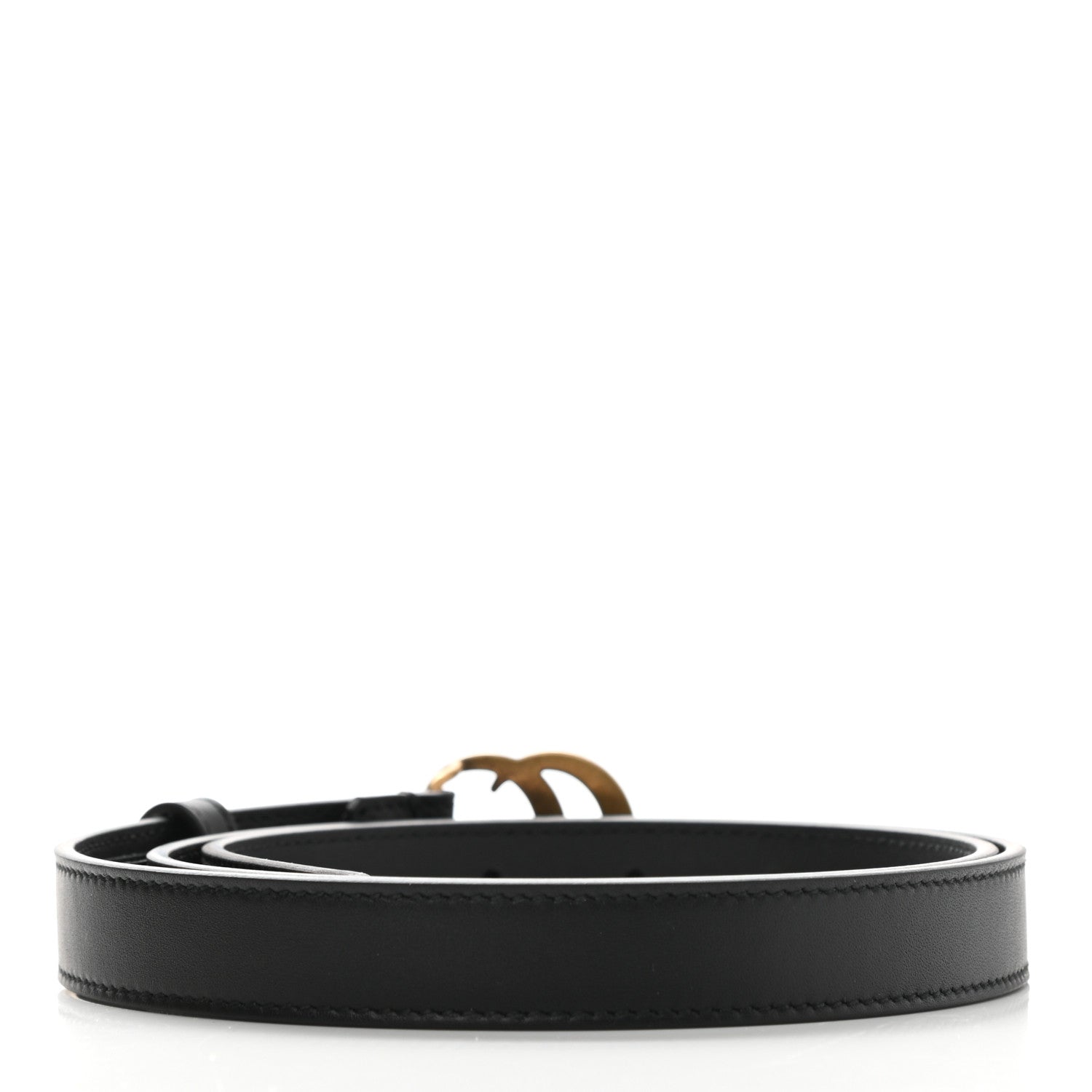 Gucci Calfskin Double G 20mm Belt 90 36 Black 2 of 6