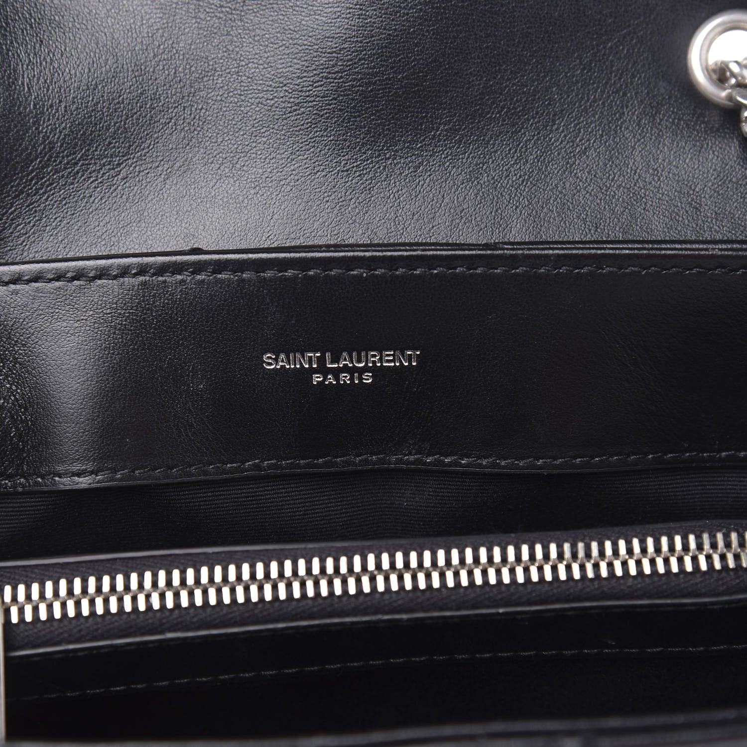 Saint Laurent Calfskin Y Quilted Monogram Small Loulou Chain Satchel Black 7 of 14