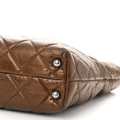 Chanel Metallic Aged Calfskin Quilted Reissue 2.55 Tote Bronze 10 of 10