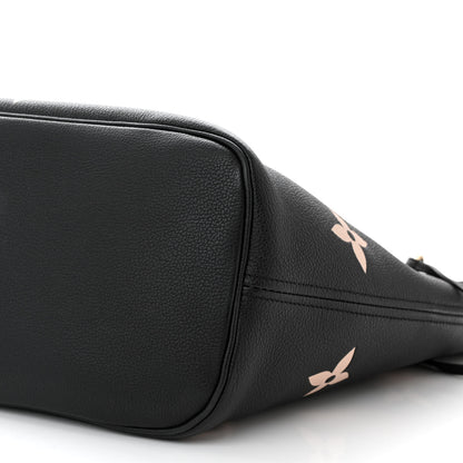 Louis Vuitton Empreinte Monogram Giant Neverfull MM Black Beige 10 of 11